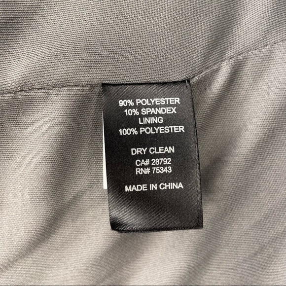 Adrienne Vittadini Grey Faux Suede Moto Jacket - Picture 7 of 7